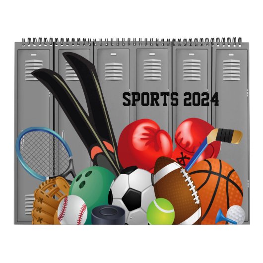 12 Maanden van Sport 2024 Kalender (Hoes)