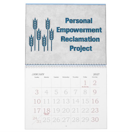 12 maanden vrouwelijke kracht kalender (Jan 2027)