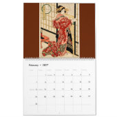 12 maanden Vrouwen uit het Oude Japan (Japanse kun Kalender (Feb 2027)