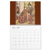 12 maanden Vrouwen uit het Oude Japan (Japanse kun Kalender (Mar 2027)