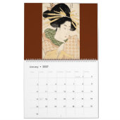 12 maanden Vrouwen uit het Oude Japan (Japanse kun Kalender (Jan 2027)