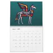 12 maanden wandkalender - pagan kalender (Mar 2027)