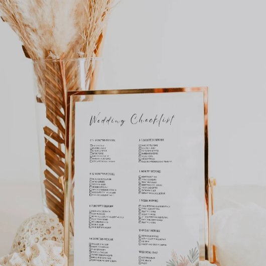 12 maanden Wildflower Wedding Checklist