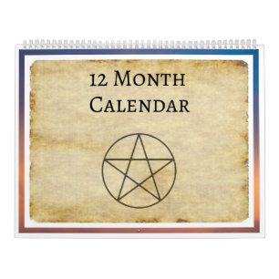 12 maanden Witchcraft Magick Wicca Magic Planner Kalender