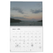 12 maanden Zonneopstanden en Zonsondergangen, derd Kalender (Mar 2026)