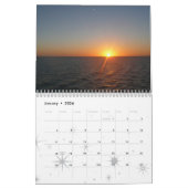 12 maanden Zonneopstanden en Zonsondergangen, derd Kalender (Jan 2026)