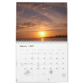 12 maanden zonsopgangen en zonsondergangen, 1e edi kalender (Feb 2027)