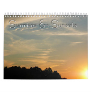 12 maanden zonsopgangen en zonsondergangen, 2e edi kalender