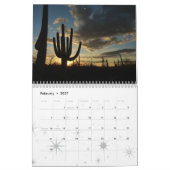 12 maanden zonsopgangen en zonsondergangen, 3e edi kalender (Feb 2027)