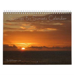 12 maanden zonsopgangen en zonsondergangen, 3e edi kalender