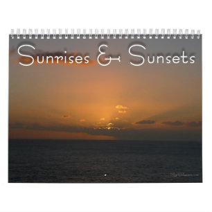 12 maanden zonsopgangen en zonsondergangen, 4e edi kalender