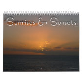 12 maanden zonsopgangen en zonsondergangen, 4e edi kalender (Hoes)