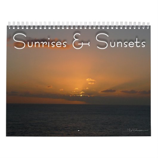12 maanden zonsopgangen en zonsondergangen, 4e edi kalender (Hoes)