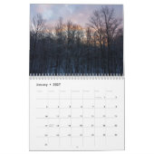 12 maanden zonsopgangen en zonsondergangen, 4e edi kalender (Jan 2027)