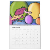 12-maandenkalender met kinderachtige tekeningen kalender (Jan 2026)