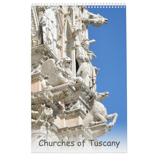 12-maandenkerken in Toscane Kalender (Hoes)