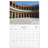 12-maands Alhambra & Generalife Wall Agenda Kalender (Feb 2026)