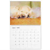 12-maands Cute Pug-Waterverf voor gezelschapsdiere Kalender (Mar 2026)