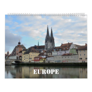 12-maands Europa Wall Agenda Kalender