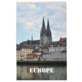 12-maands Europa Wall Agenda Kalender (Hoes)