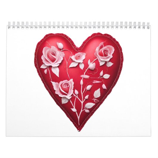12-maands "Hartencalender" voor 2027 Kalender (Hoes)