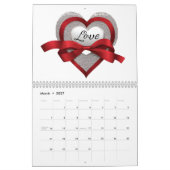 12-maands "Hartencalender" voor 2027 Kalender (Mar 2027)