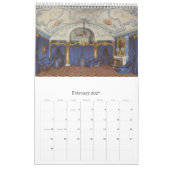 12-maands interieurs van het winterpaleis kalender (Feb 2027)