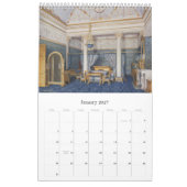 12-maands interieurs van het winterpaleis kalender (Jan 2027)