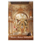 12-maands interieurs van het winterpaleis kalender (Hoes)