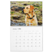 12-maands Labrador Retriever Waterverf Honden Gift Kalender (Jan 2026)