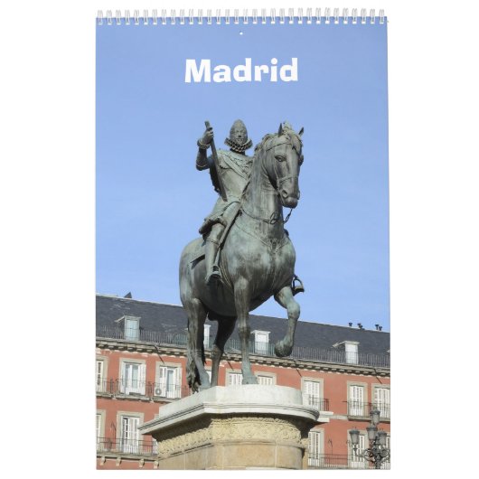 12-maands Madrid wandkalender Kalender (Hoes)