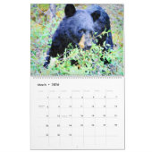 12-maands prachtige Beer Wildlife schilderijen Art Kalender (Mar 2026)