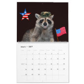 12-maands Raccoon 2020 Kalender (Mar 2027)
