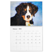 12-maands Regal Bernese Mountain Dogs Waterverf Kalender (Feb 2026)