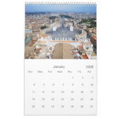 12-maands Rome Wall Agenda Kalender (Jan 2026)
