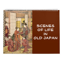 12-maands Scenes of Old Japan (Japanse kunst) Kalender