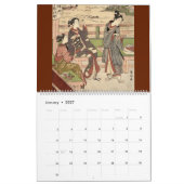 12-maands Scenes of Old Japan (Japanse kunst) Kalender (Jan 2027)