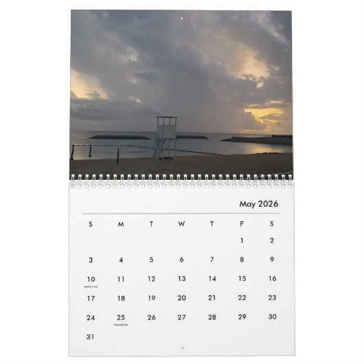 12-maandskalender - De Uitzichten van water Kalender (Mei 2026)