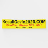 12-meter afdrukken, ondertekenen, verzenden spandoek (Horizontaal)