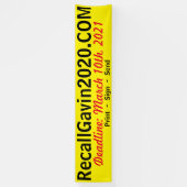 12-meter afdrukken, ondertekenen, verzenden spandoek (Verticaal)