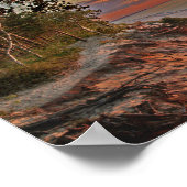 12 Mile strand op zonsondergang Poster (Hoek)