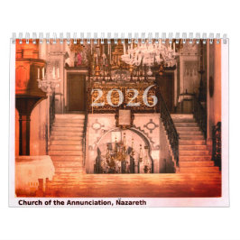 12-Month Annual Christian Lifestyle Holy Land  Kalender