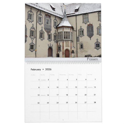 12 Month Bavaria Wall Calendar Kalender (Feb 2026)