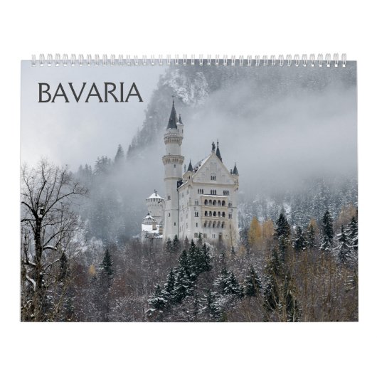 12 Month Bavaria Wall Calendar Kalender (Hoes)