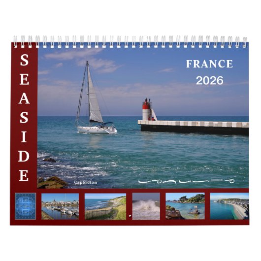 12 month calendar of seaside of France Kalender (Hoes)