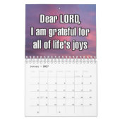 12-Month "Dear LORD, I Am Grateful For..." Kalender (Jan 2027)