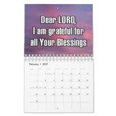 12-Month "Dear LORD, I Am Grateful For..." Kalender (Feb 2027)