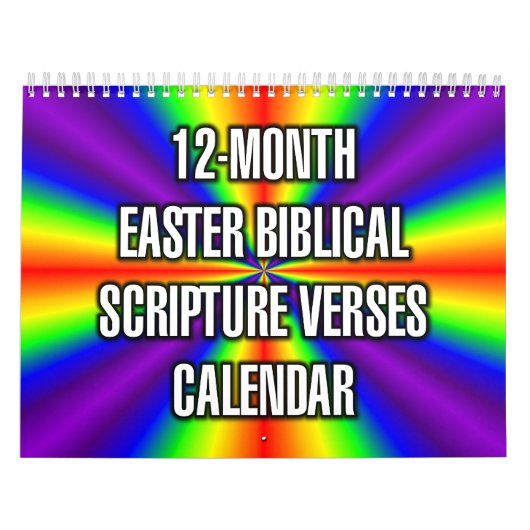 12-Month Easter Biblical Scripture Verses Kalender (Hoes)