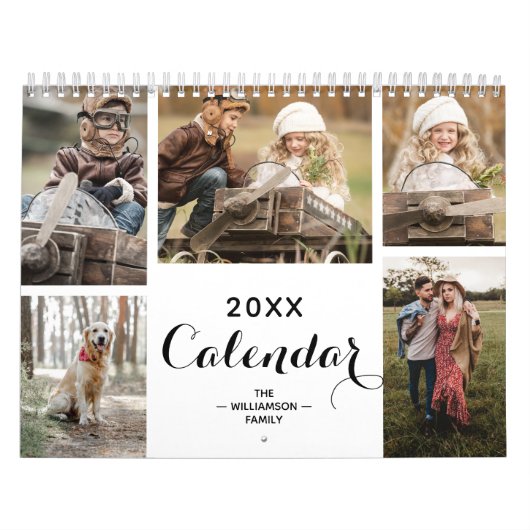12 Month Family Custom Photo Kalender (Hoes)