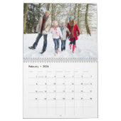 12 Month Family Custom Photo Kalender (Feb 2026)